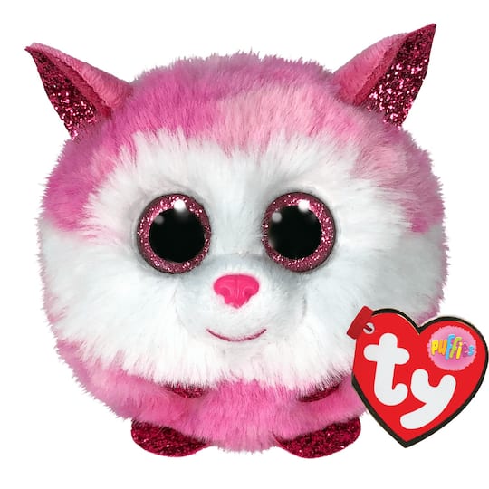 Ty Beanie Balls&#x2122; Princess Pink Husky, Puffy